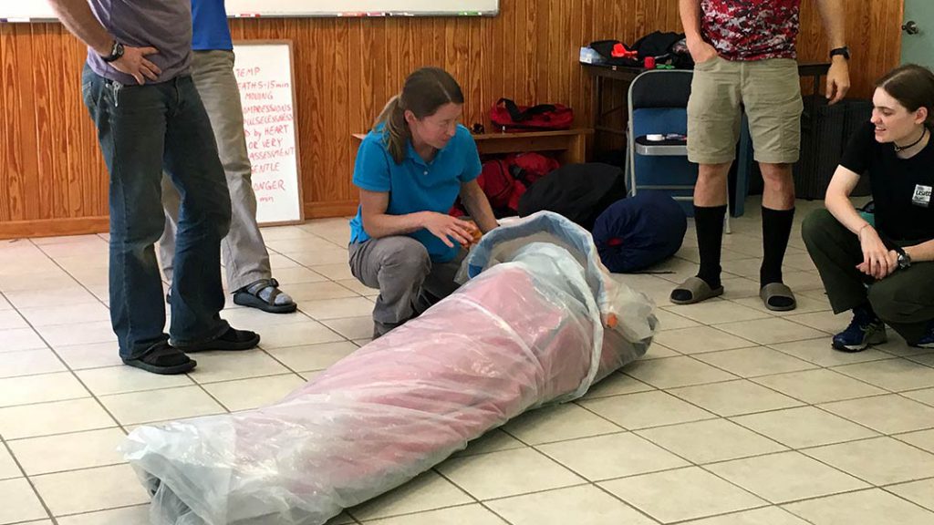 So You Want to be a Wilderness First Responder? Part 3: Human Burritos & The Sneak E Squirrel