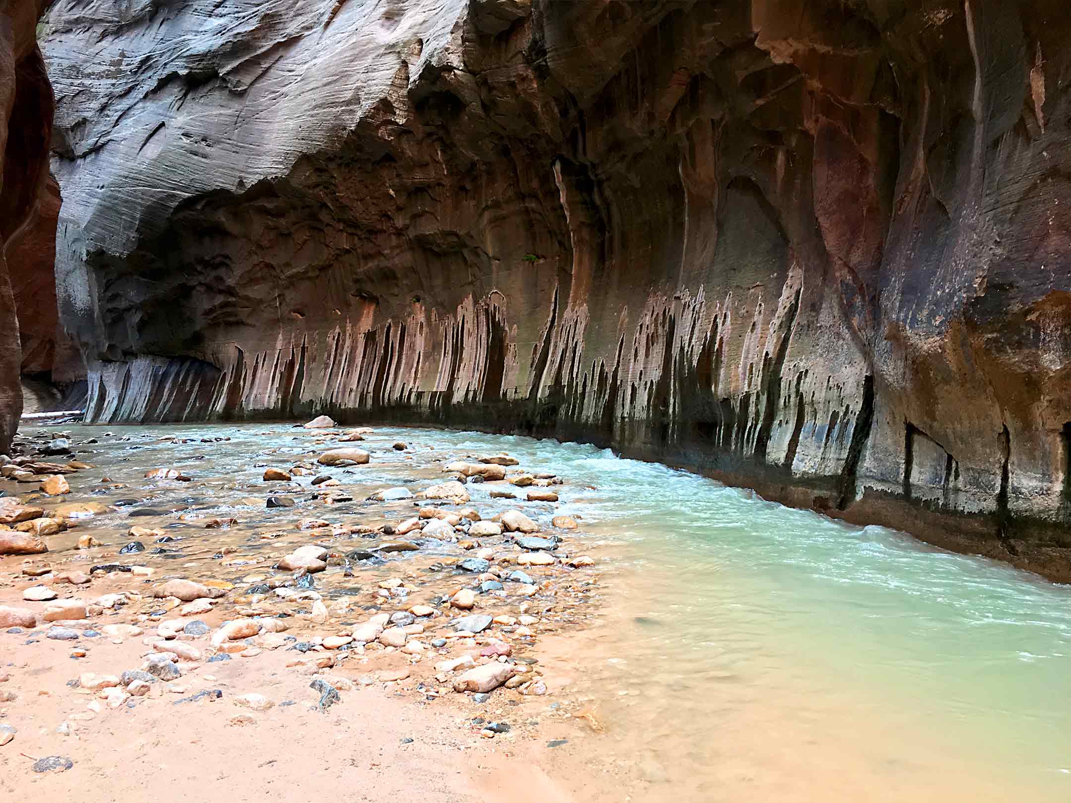 The Narrows Zion National Park rainbow of colors
