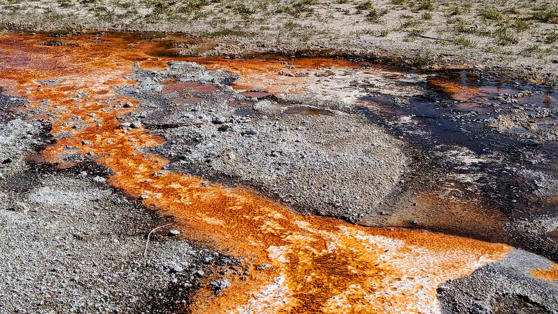 Yellowstone Old Faithful geyser basin