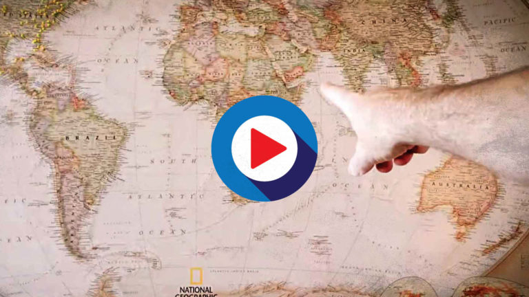wall map travel video