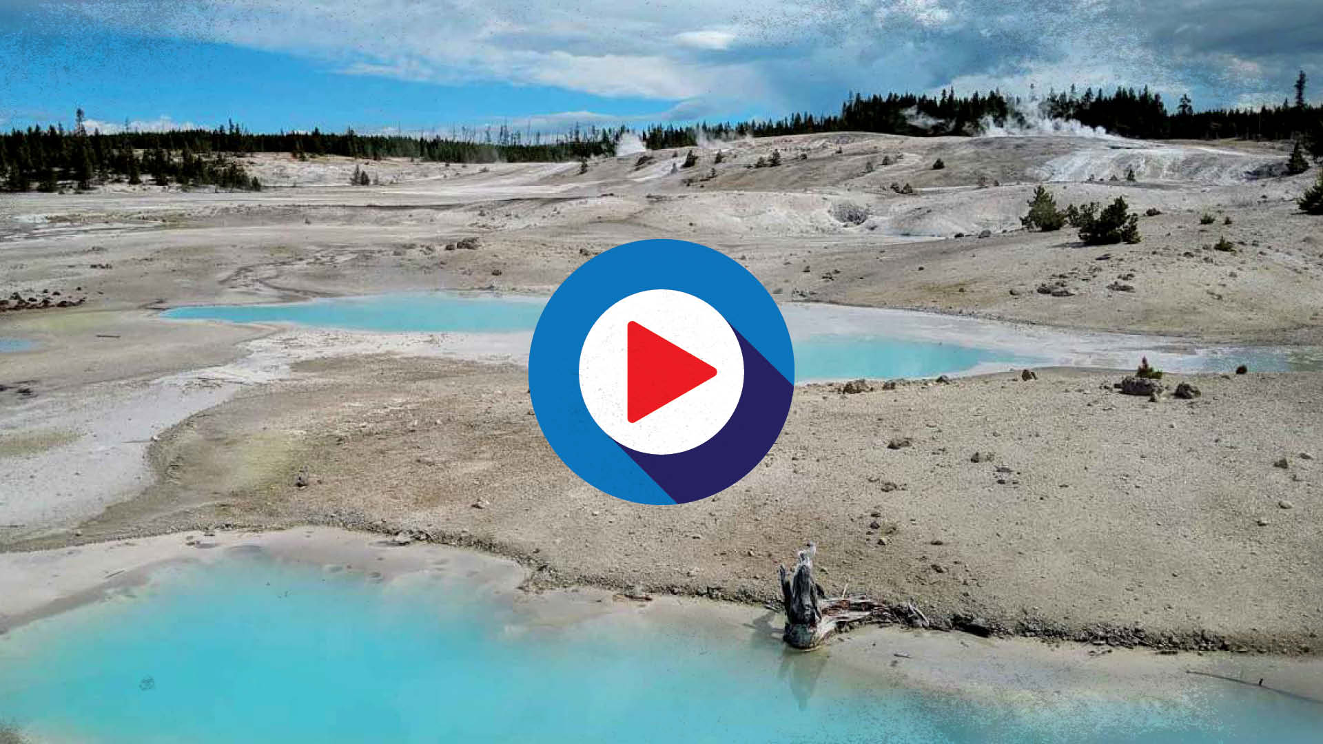 Yellowstone National Park Norris Geyser Basin Video