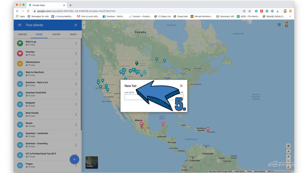 How To Use Google Maps saved lists on a browser step by step 5