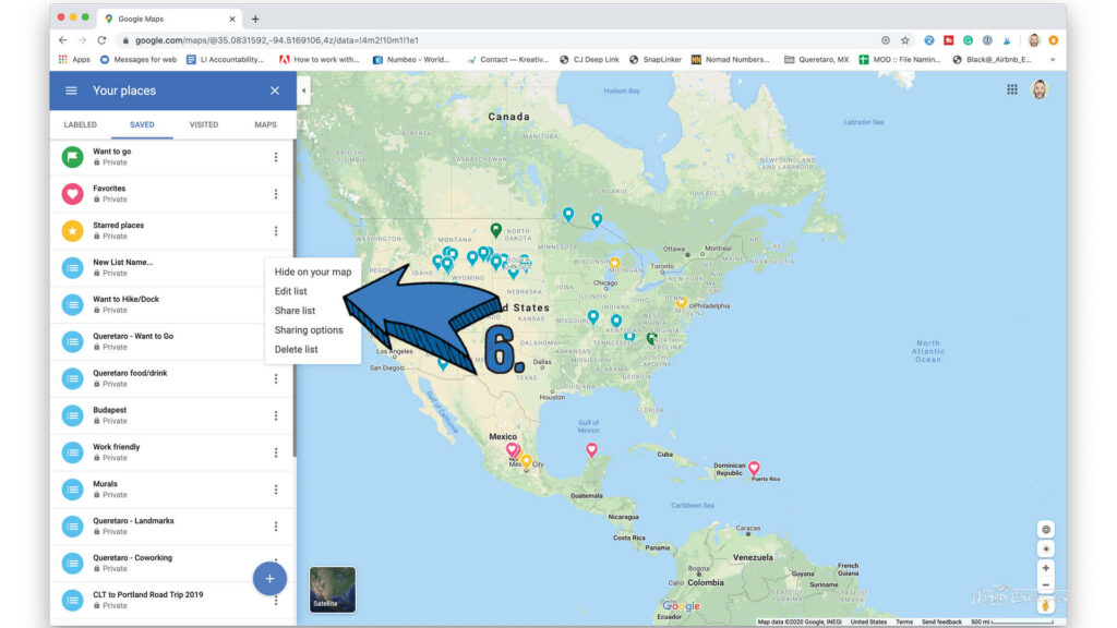 How To Use Google Maps saved lists on a browser step by step 6