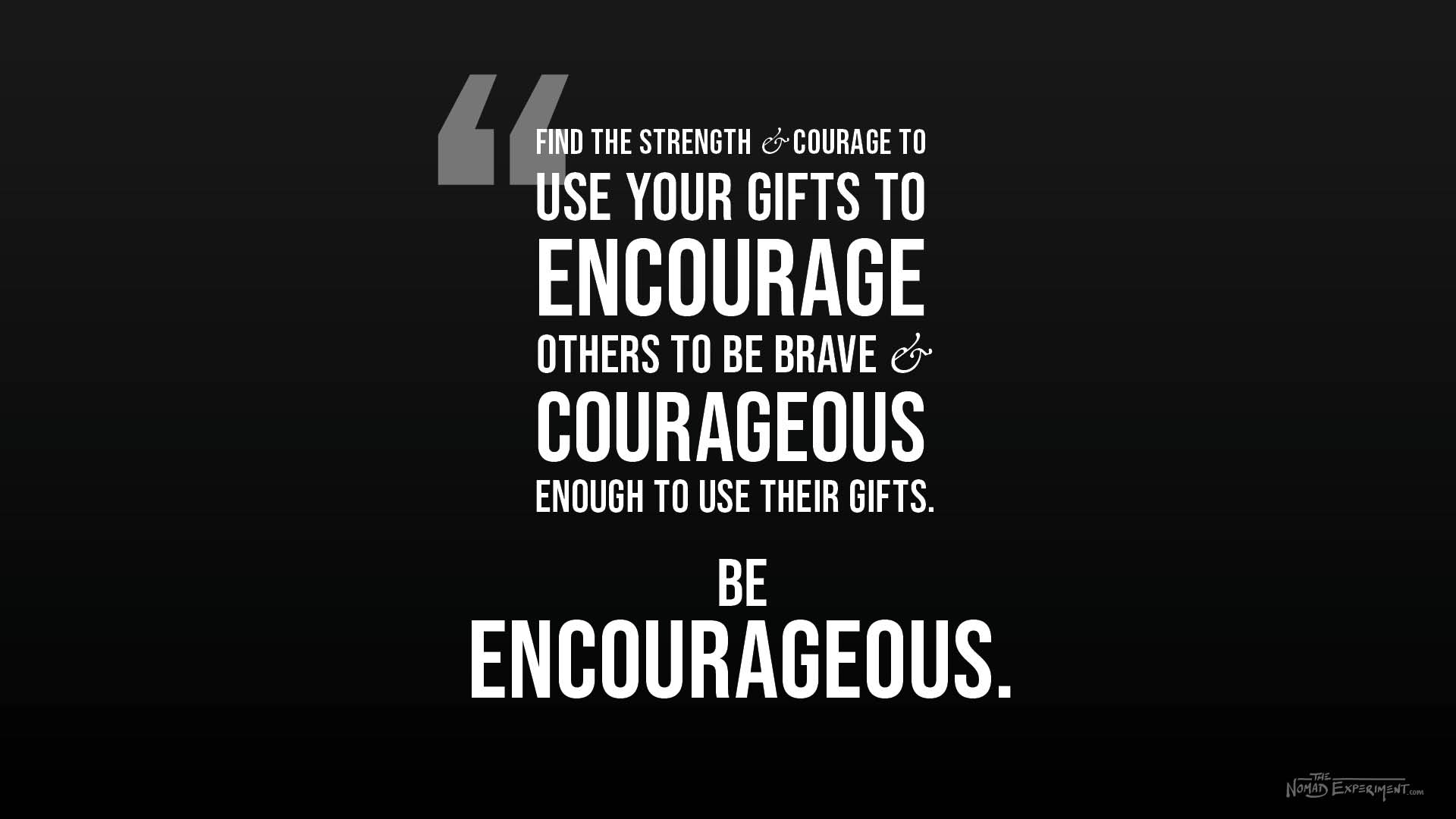 be encourageous article the nomad experiment jason robinson