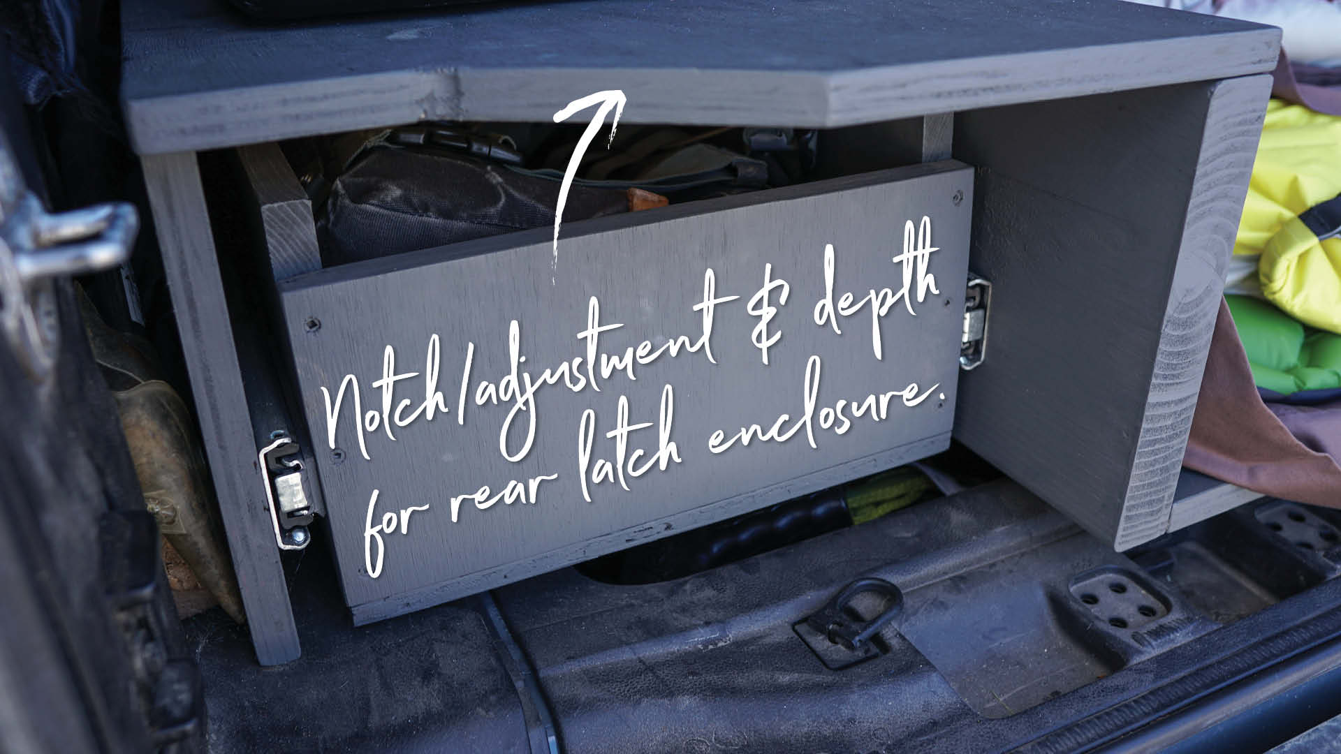 Jeep Wrangler JKU Bed Platform Storage How To Build Drawer Details