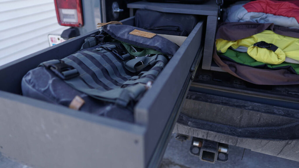 Jeep Wrangler JKU Bed Platform Storage drawer image