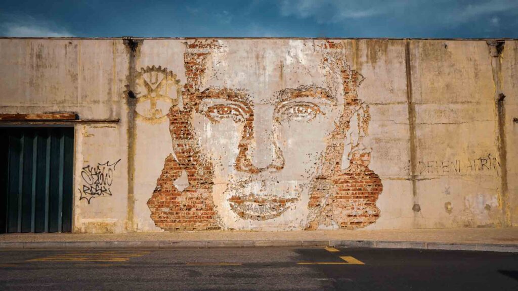 The Nomad Experiment Aveiro Portugal Street Art artist Alexandre Farto aka Vhils