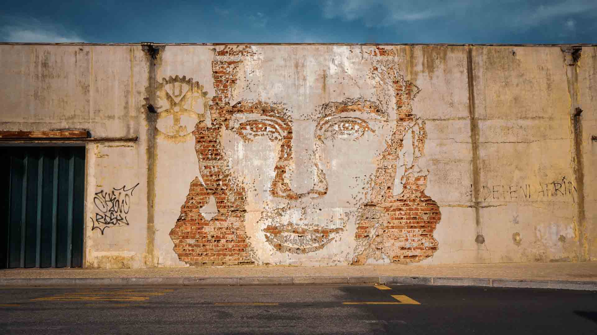 The Nomad Experiment Aveiro Portugal Street Art artist Alexandre Farto aka Vhils