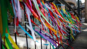 The Nomad Experiment Aveiro Portugal Canal Ribbons On Bridge