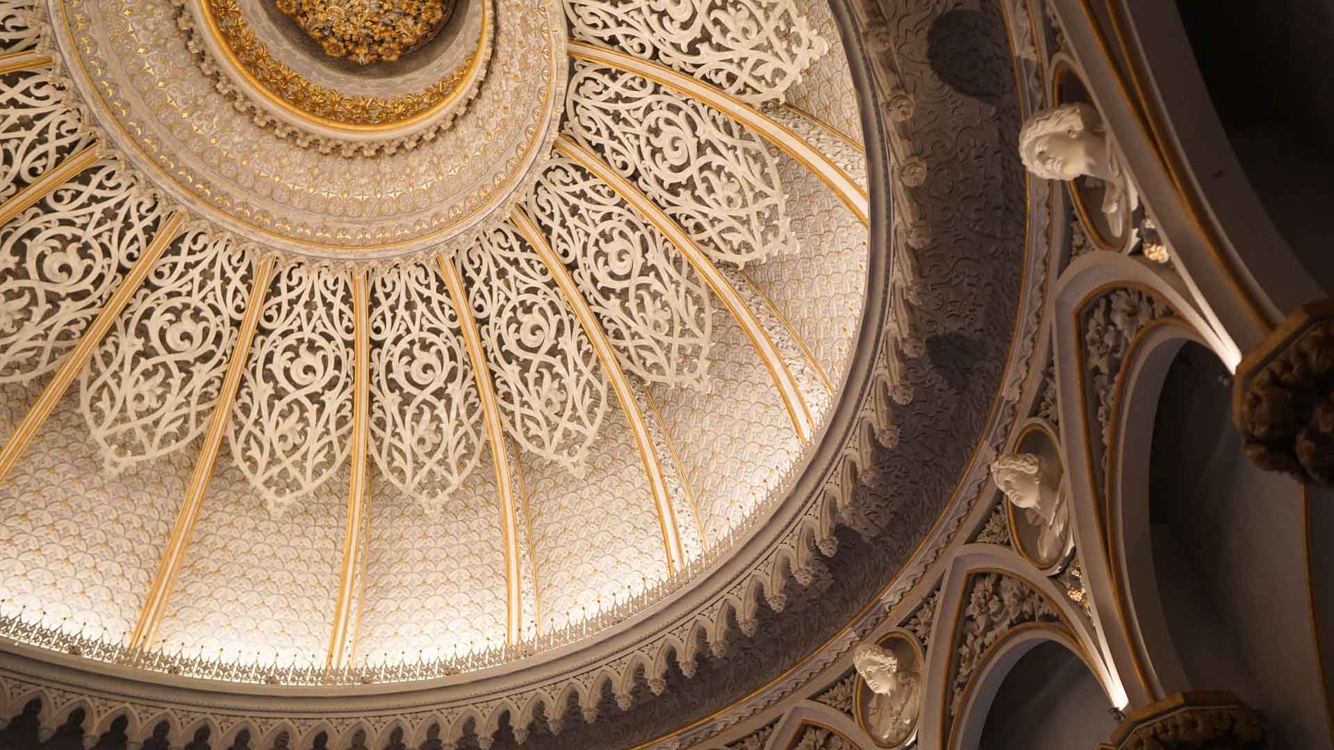 Monserrate Palace Romanticism Ceiling Sintra Portugal Travel Guide