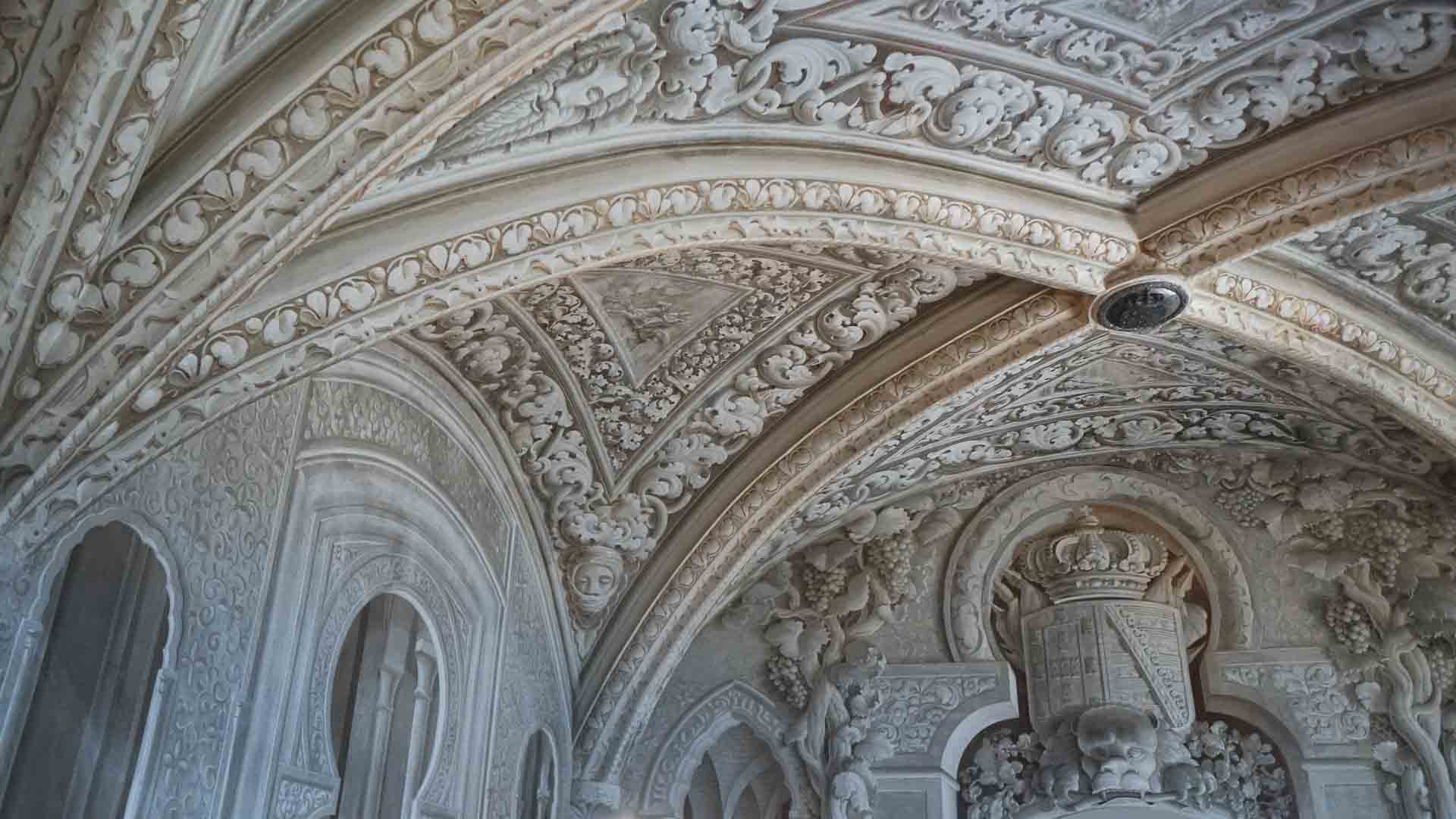Interior Paintings Pena Palace in Sintra Portugal Travel Guide