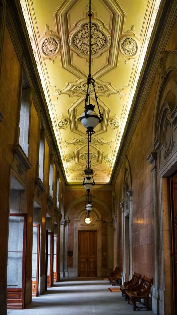 Porto's Stock Exchange Palace Ceiling Details