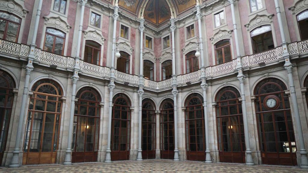 Porto's Bolsa Palace hall of nations interior design