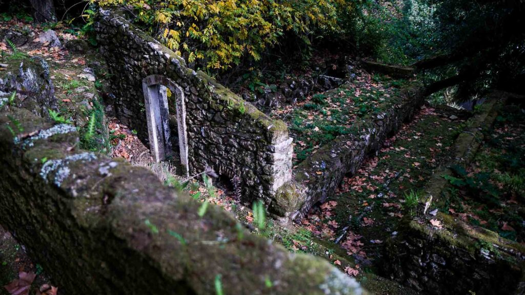 Photo of the garden ruins at Monserrate Palace in Sintra Portugal