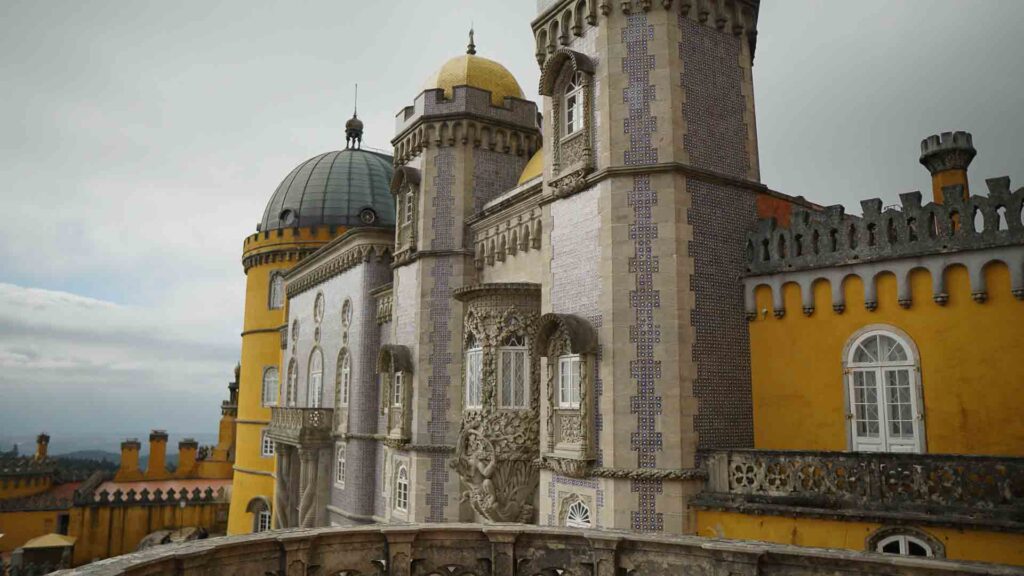 Pena Palace Outside Architecture Colors Sintra Portugal