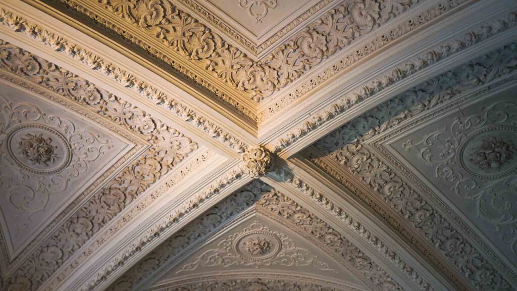 Pena Palace Interior Ceiling Sintra Portugal