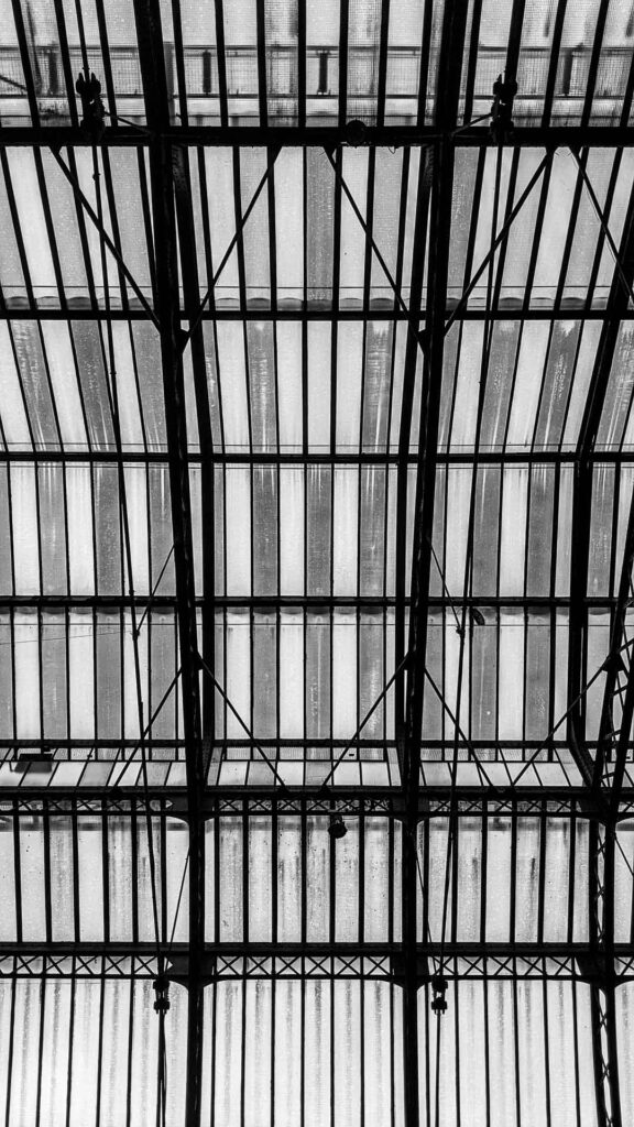Paris Black And White Photo Abstract Ceiling