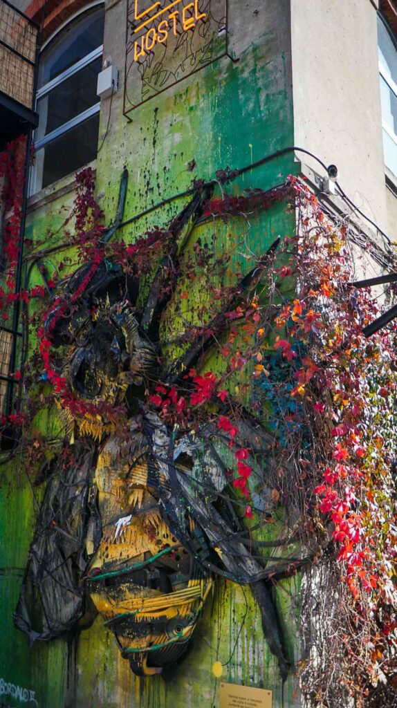 Fly Garbage Art by Bordalo II at the LX Factory Lisbon