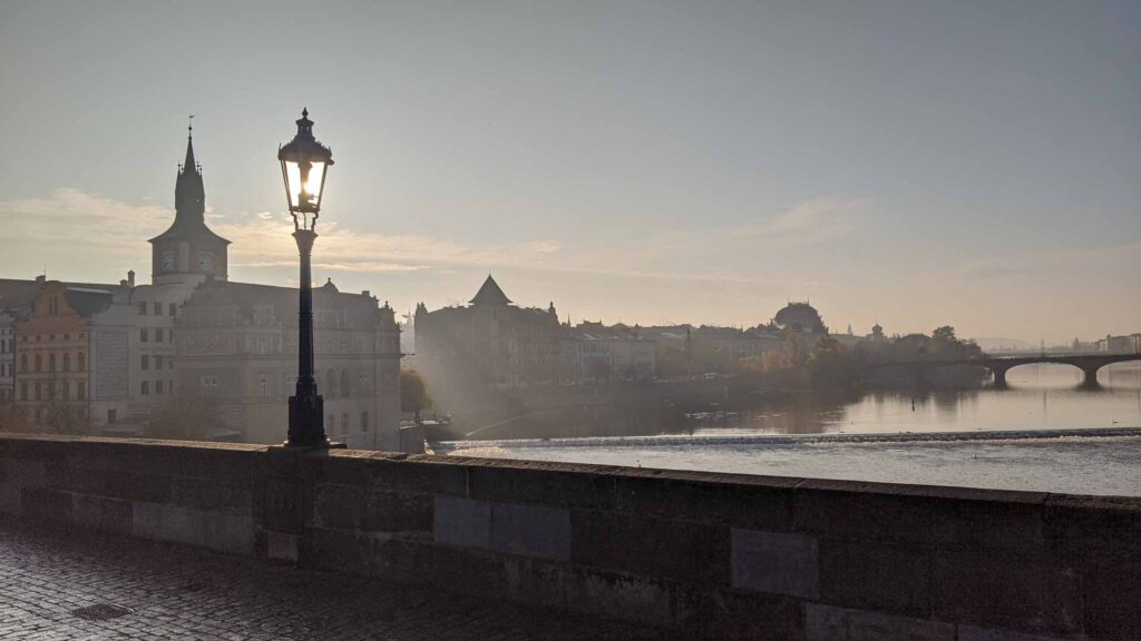 Prague Charles Bridge In The Morning
