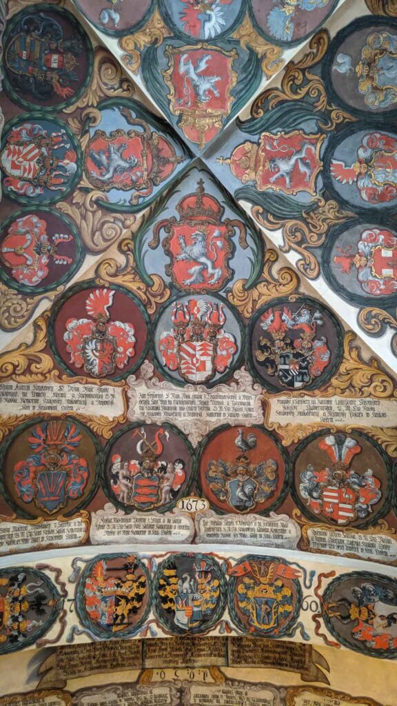 Ceiling illustrations in Prague Castle