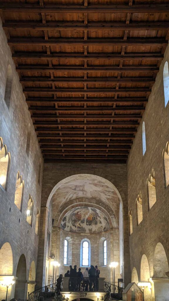 The beautiful ceiling of St. George’s Basilica