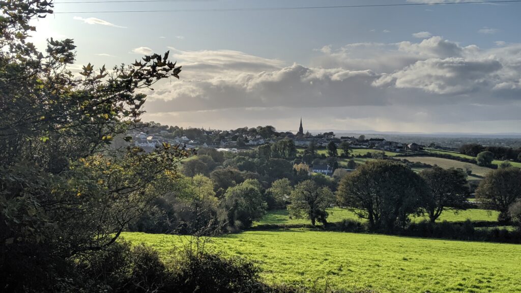 The county Limerick countryside in Kilfinane, Ireland