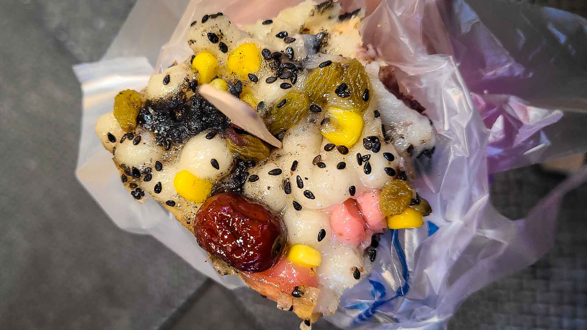 Deer's Flower Cake from a night market in Taiwan